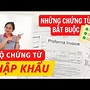 Mẫu Tờ Khai Giấy Nhập Khẩu